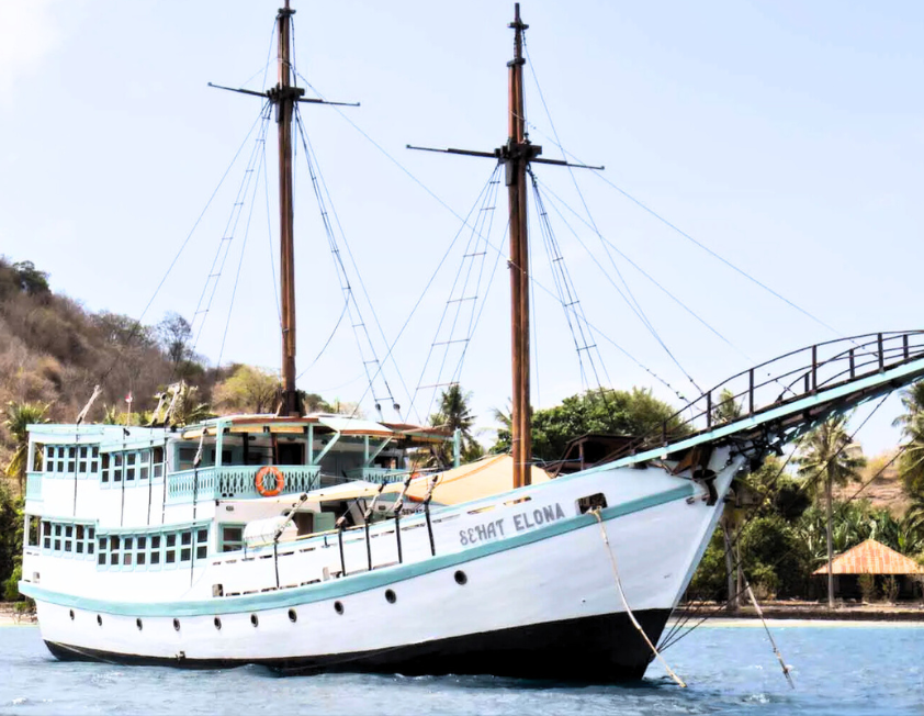 sehat elona, sehat elona boat, sehat elona liveaboard, sehat elona phinisi, sehat elona komodo tour, sehat elona komodo
